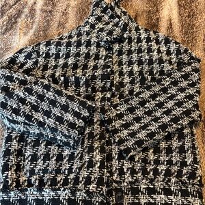 Black and White Tweed Jacket
